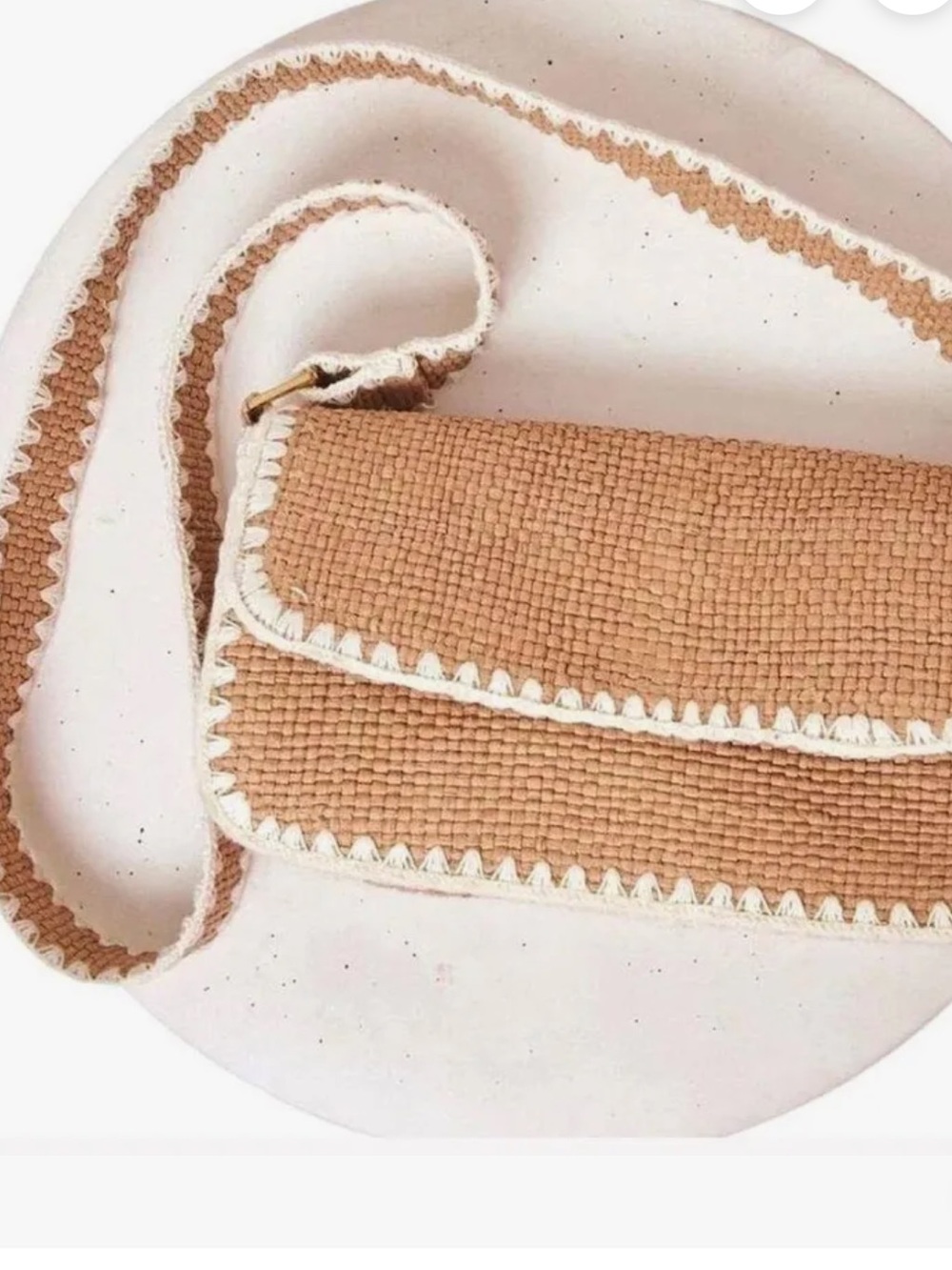 l*space Elodie Crossbody in Toffee with Cream Trim